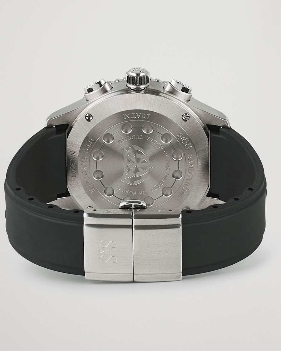 Herre | Sjöö Sandström UTC Skydiver 44,2mm Black and Black Rubber | Sjöö Sandström | UTC Skydiver 44,2mm Black and Black Rubber