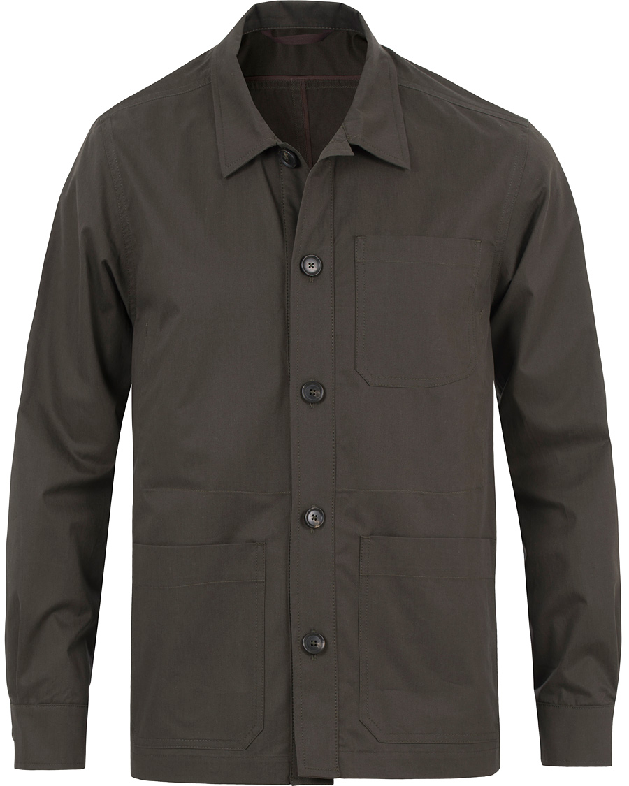 Herre | Jakker | Oscar Jacobson | Hickory Over Shirt Jacket Green