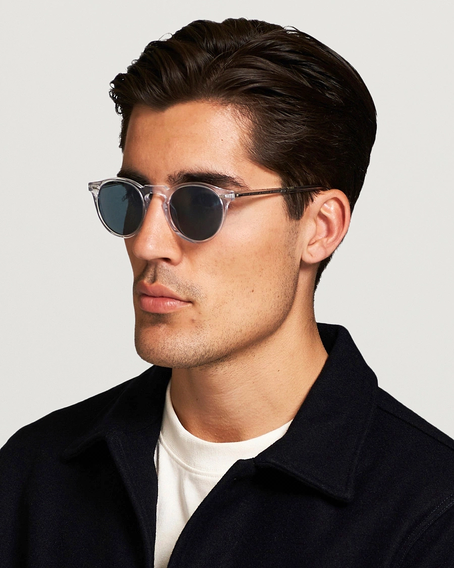 Men | Sunglasses | Oliver Peoples | Gregory Peck Sunglasses Crystal/Indigo Photochromic