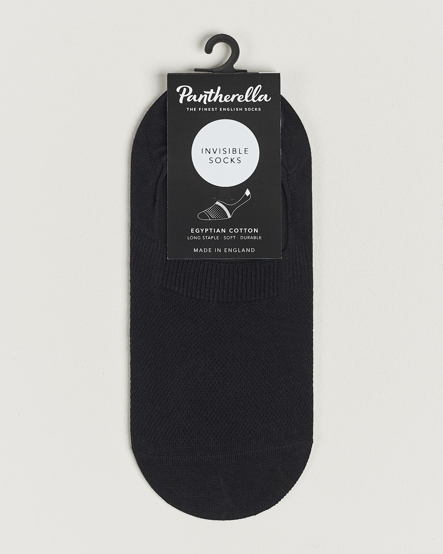 Herre |  | Pantherella | Footlet Cotton/Nylon Sock Black