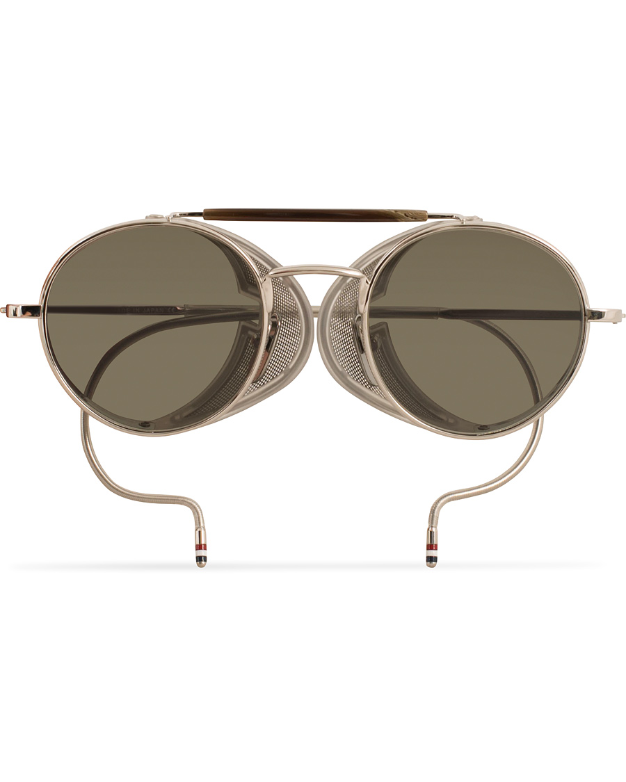 Herre | Thom Browne TB-001 Sunglasses Shiny Silver | Thom Browne | TB-001 Sunglasses Shiny Silver
