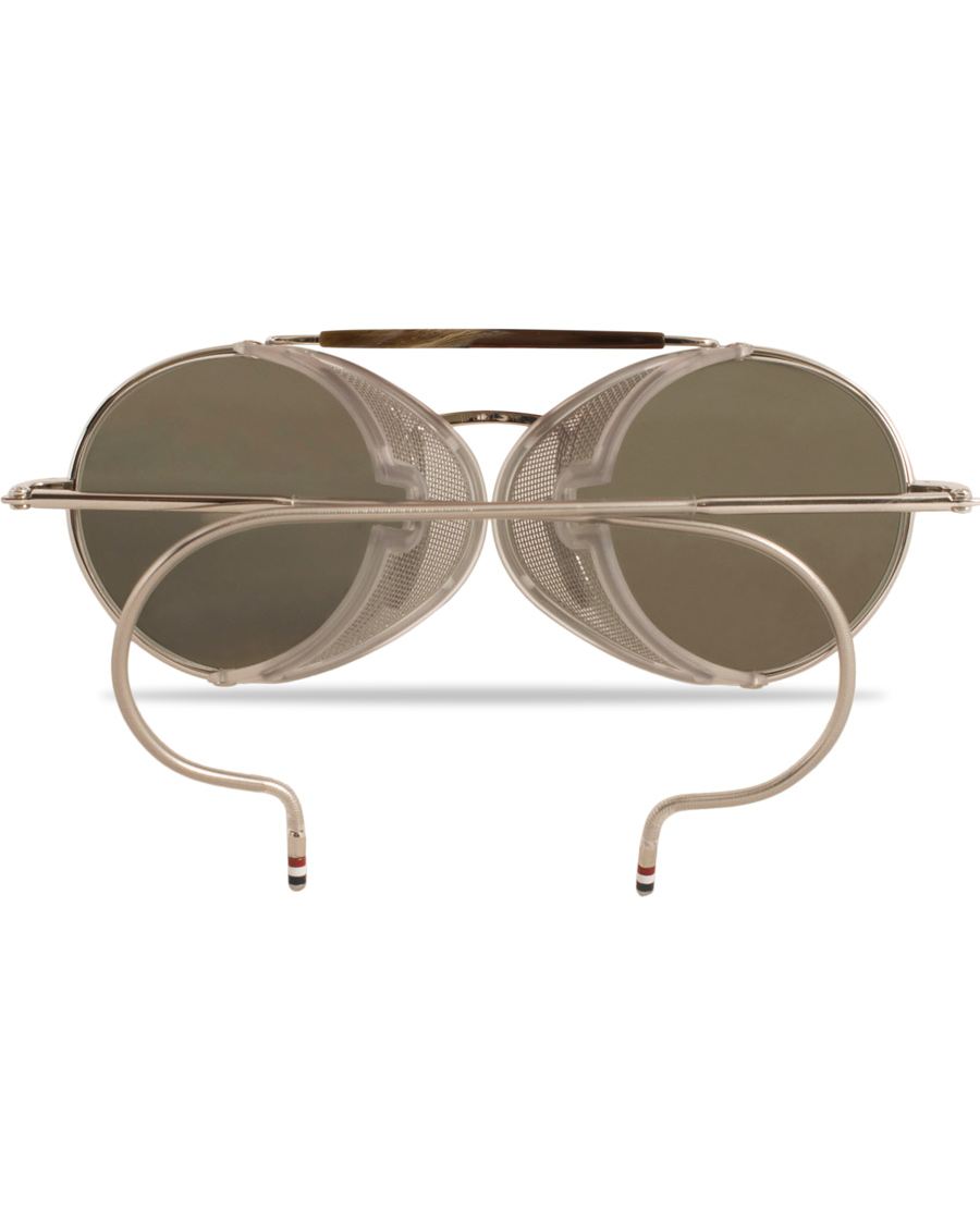 Herre | Thom Browne TB-001 Sunglasses Shiny Silver | Thom Browne | TB-001 Sunglasses Shiny Silver