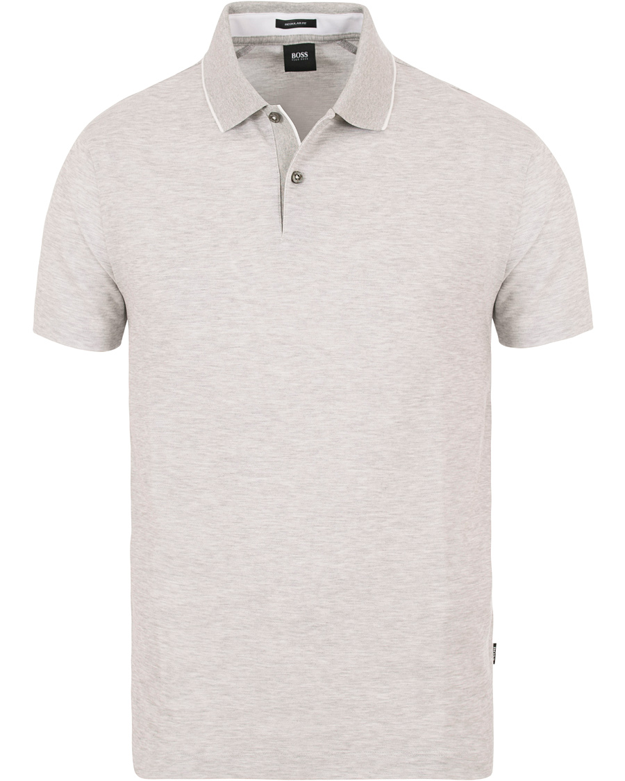 Herre | Pikéer | BOSS BLACK | BOSS Piket Polo Grey Melange