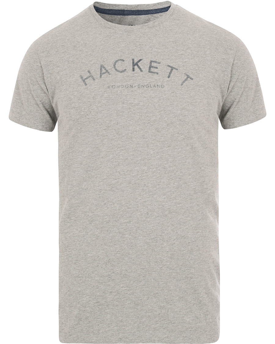Herre | T-Shirts | Hackett | HKT Logo Tee Grey Melange