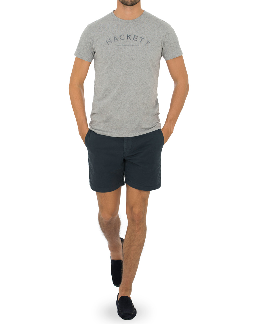Herre | T-Shirts | Hackett | HKT Logo Tee Grey Melange