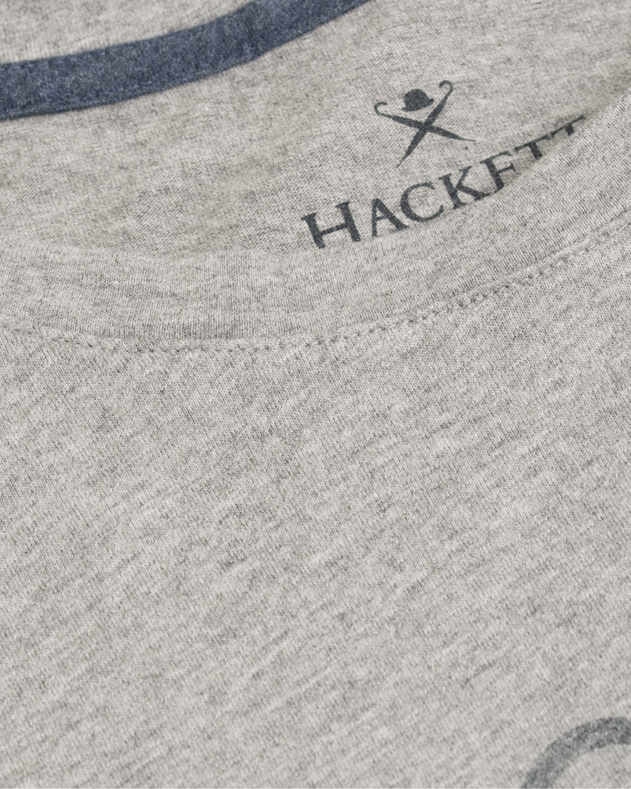 Herre | T-Shirts | Hackett | HKT Logo Tee Grey Melange