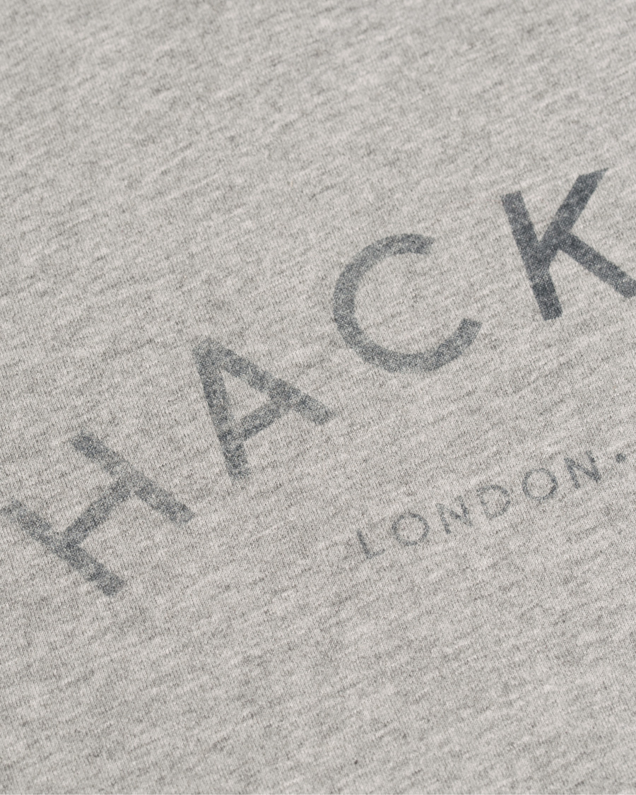 Herre | T-Shirts | Hackett | HKT Logo Tee Grey Melange