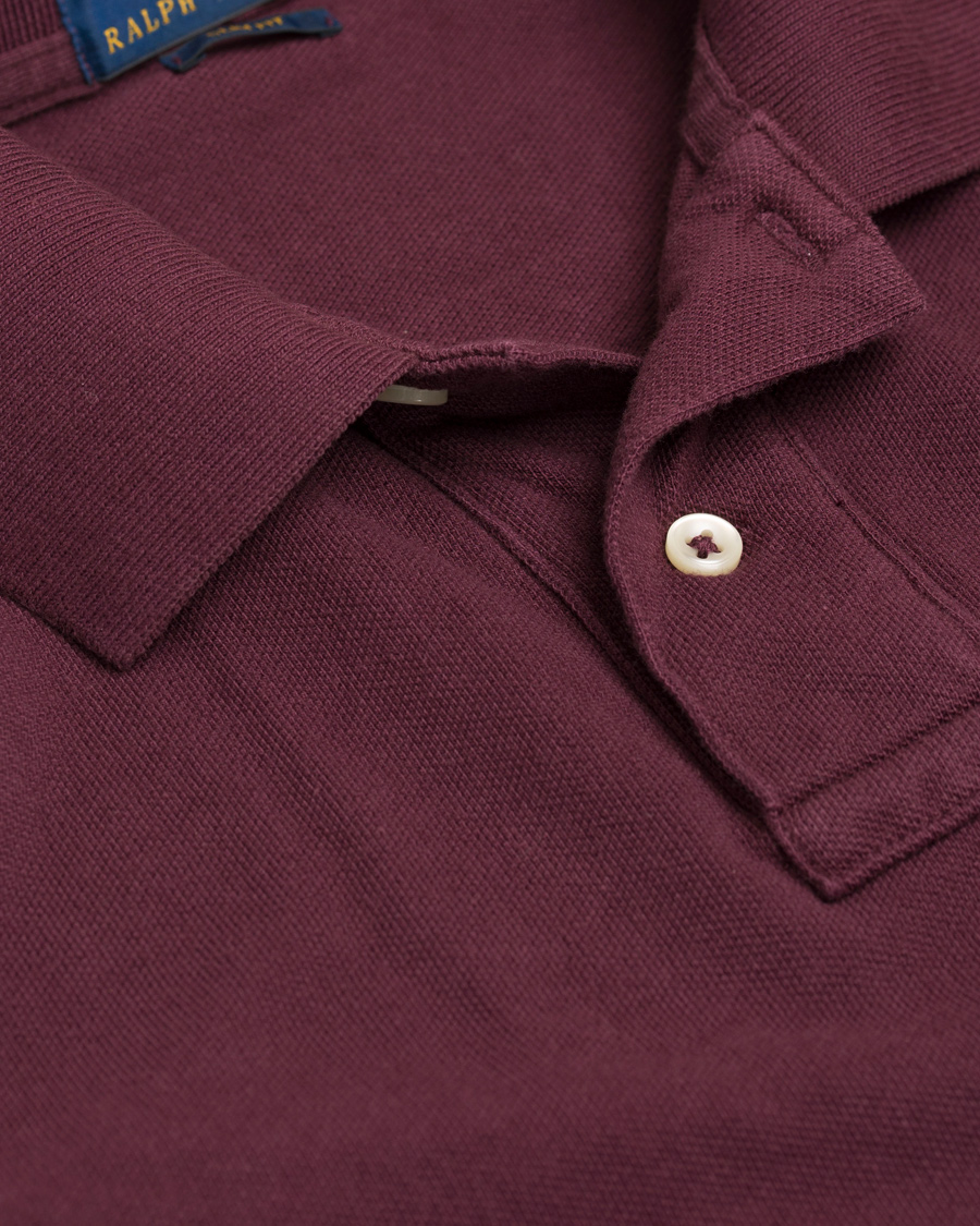 Herre | Pikéer | Polo Ralph Lauren | Slim Fit Polo Classic Burgundy