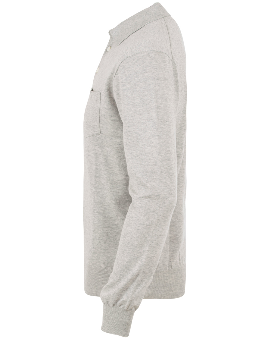 Herre | Gensere | Polo Ralph Lauren | Pima Cotton Knitted Polo Grey Heather