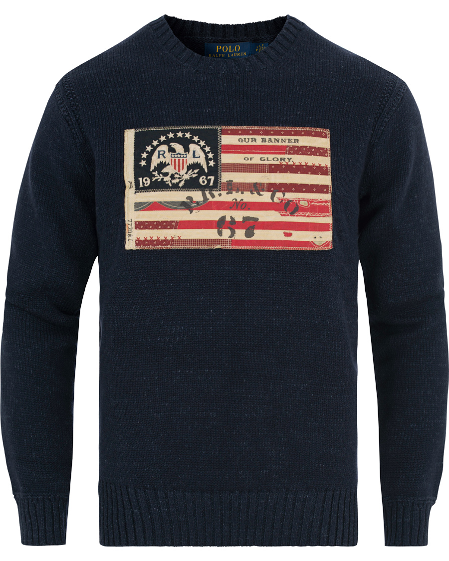 Herre | Gensere | Polo Ralph Lauren | Flag Cotton Crew Neck Summer Navy