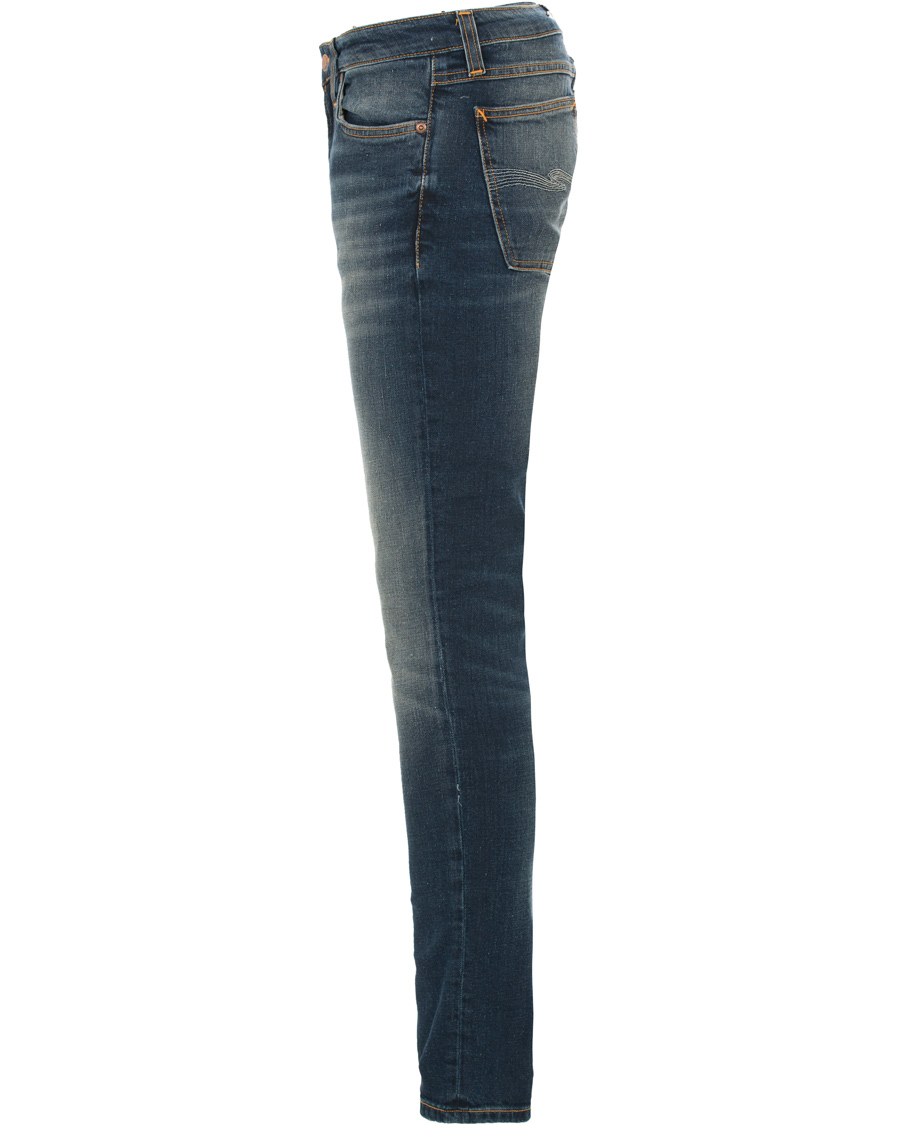 Herre | Jeans | Nudie Jeans | Skinny Lin Organic Slim Fit Stretch Jeans D Indigo