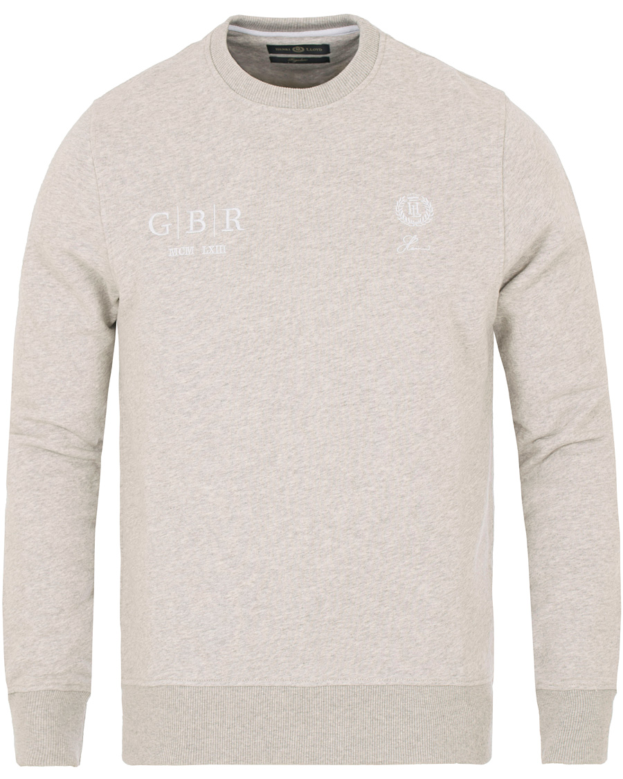 Herre | Gensere | Henri-Lloyd | Henri Lloyd Radnor Crew Neck Sweatshirt Grey Marl