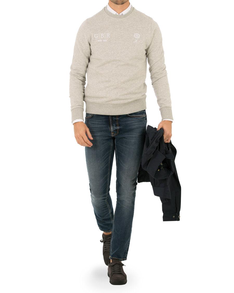 Herre | Gensere | Henri-Lloyd | Henri Lloyd Radnor Crew Neck Sweatshirt Grey Marl
