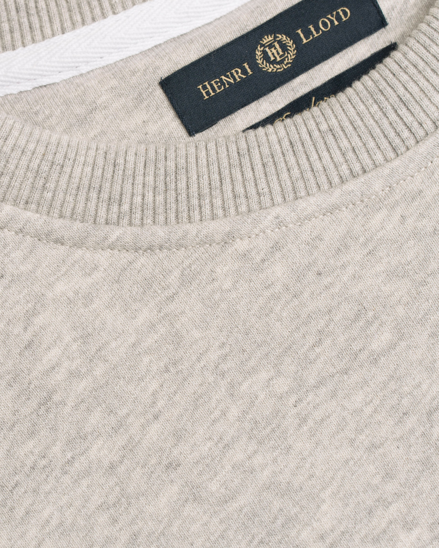 Herre | Gensere | Henri-Lloyd | Henri Lloyd Radnor Crew Neck Sweatshirt Grey Marl