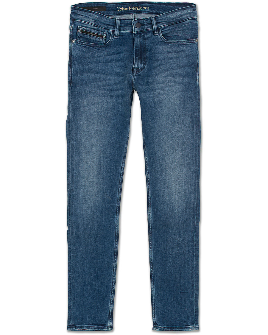 Herre | Jeans | Calvin Klein Jeans | Calvin Klein Skinny Jeans True Mid Blue