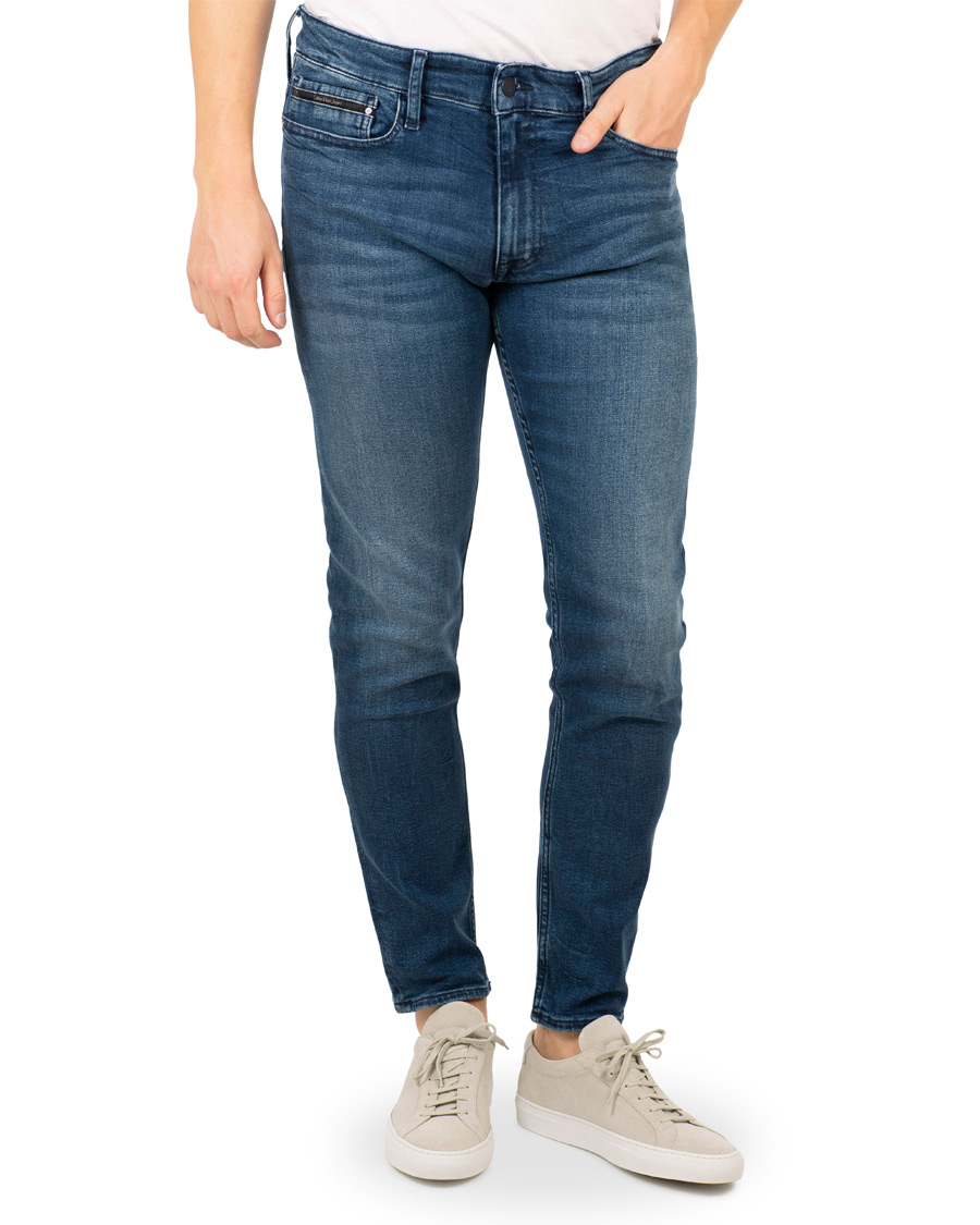 Herre | Jeans | Calvin Klein Jeans | Calvin Klein Skinny Jeans True Mid Blue