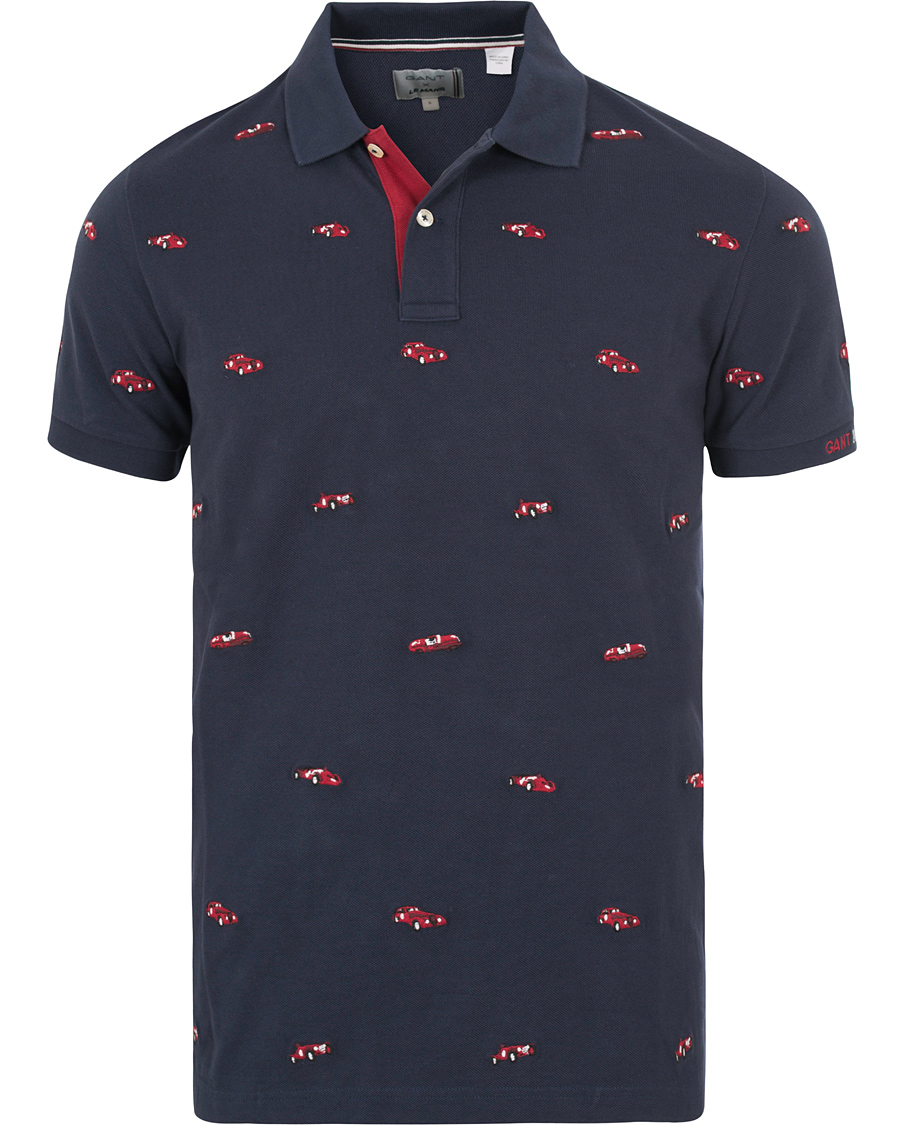Herre | Pikéer | GANT | Le Mans Woven Cars Polo Evening Blue