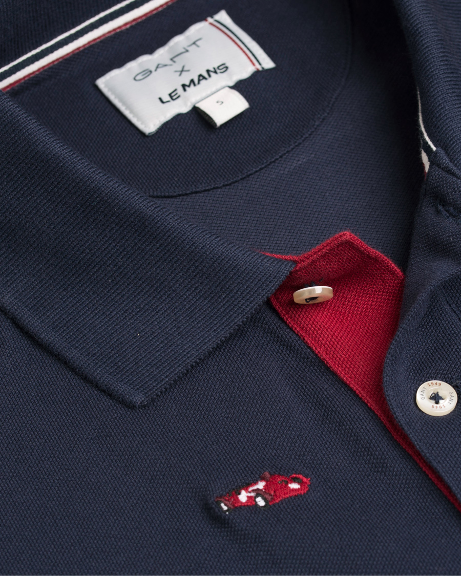 Herre | Pikéer | GANT | Le Mans Woven Cars Polo Evening Blue
