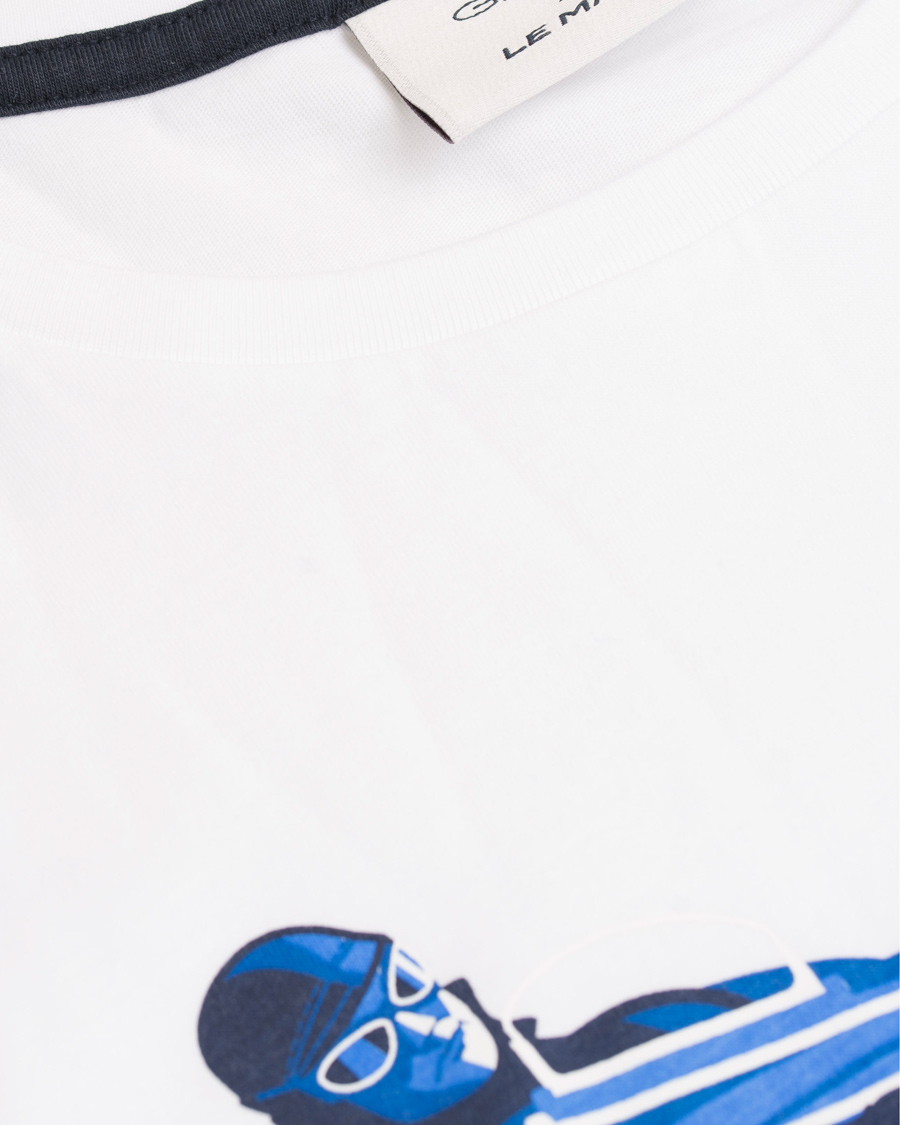 Herre | T-Shirts | GANT | Le Mans Car Print Tee White