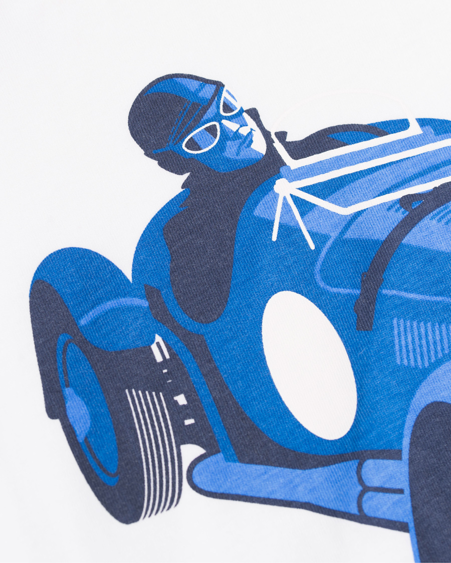 Herre | T-Shirts | GANT | Le Mans Car Print Tee White