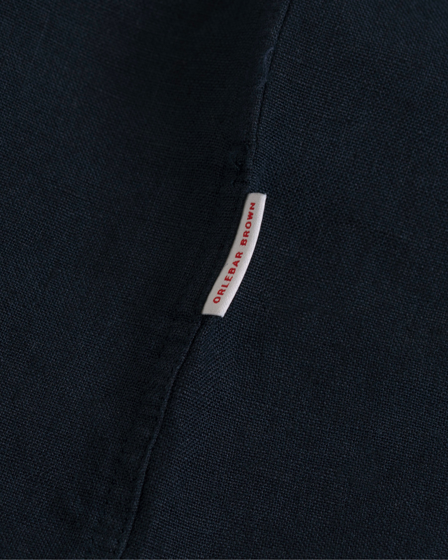 Herre | Skjorter | Orlebar Brown | Ridley Riviera Popover Shirt Navy