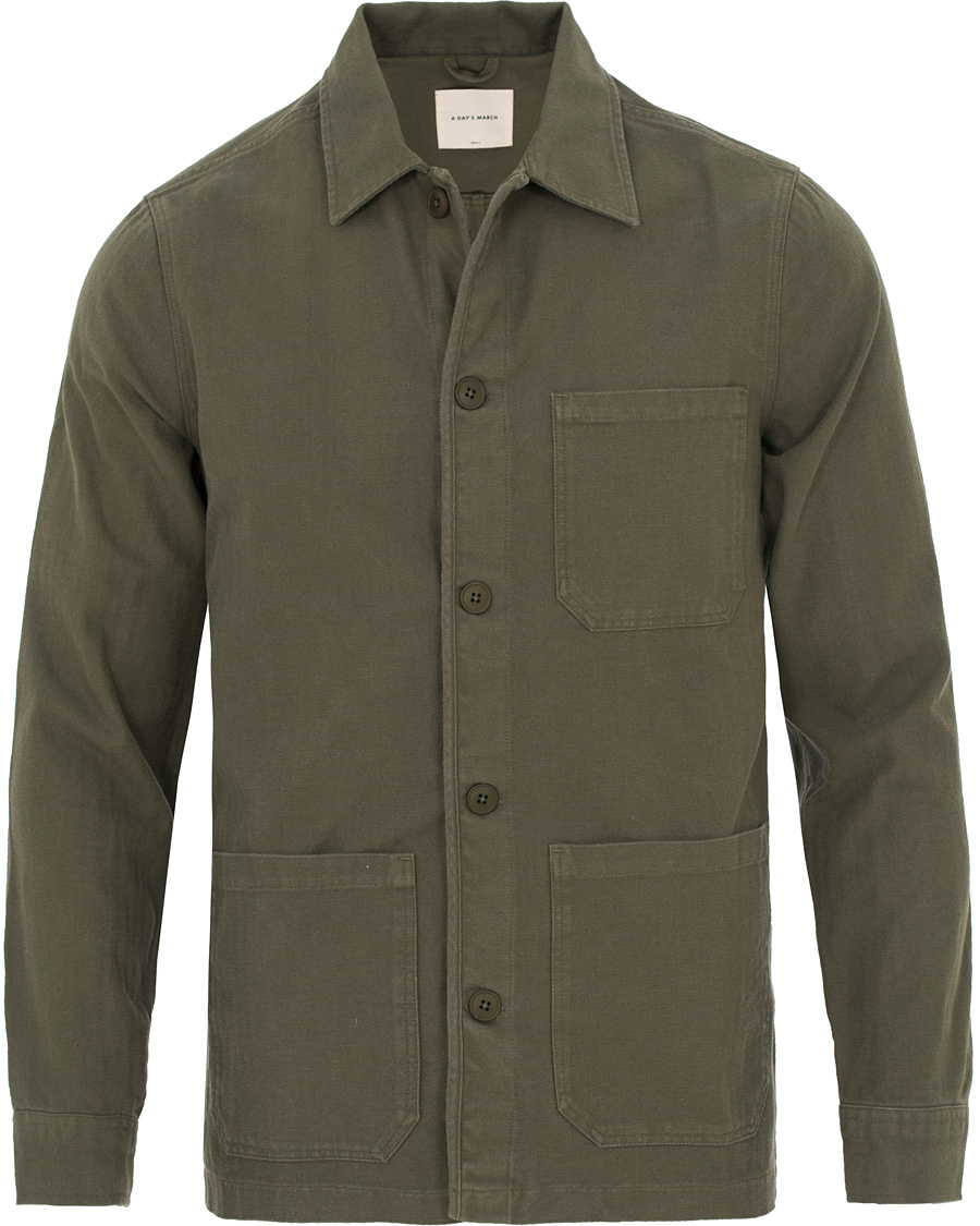 Herre | Jakker | A Day's March | Overshirt Green