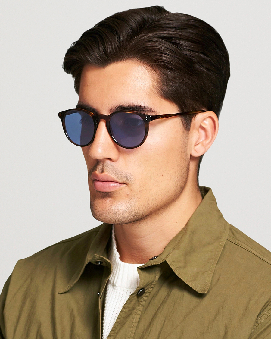 Herre | Runde solbriller | Polo Ralph Lauren | 0PH4110 Sunglasses Stripped Havana