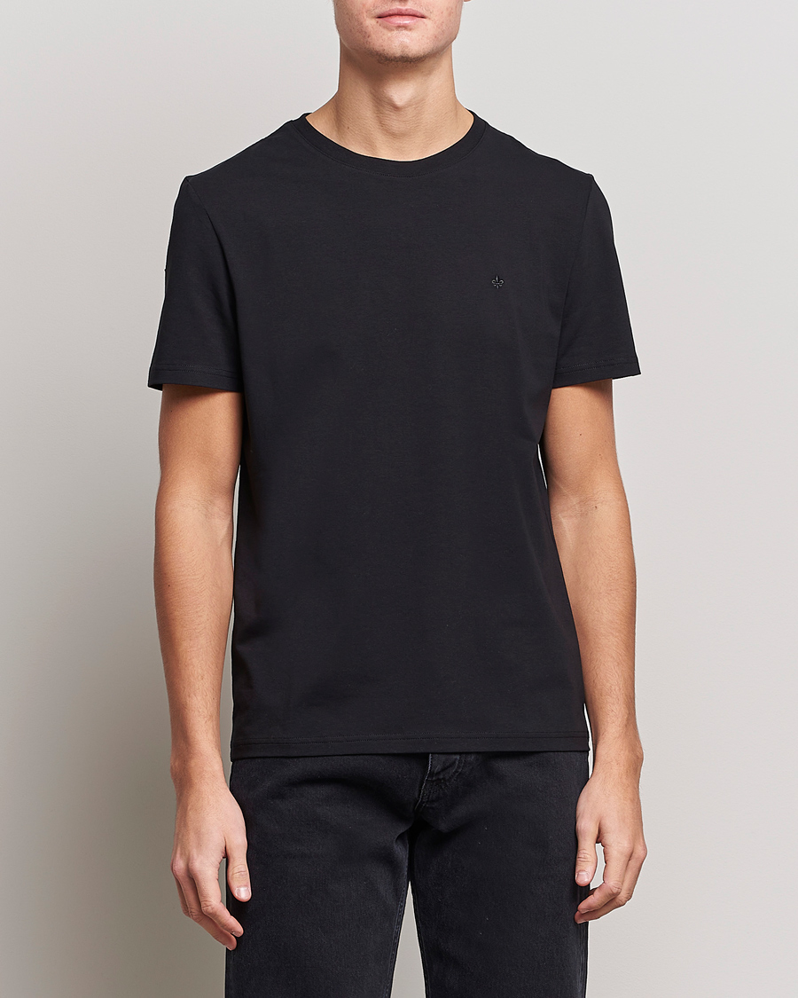 Herre | Kortermede t-shirts | Morris | James Crew Neck Tee Black