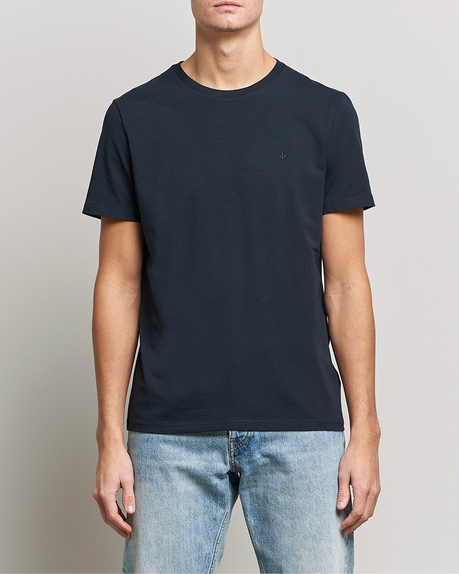 Herre | Kortermede t-shirts | Morris | James Crew Neck Tee Navy