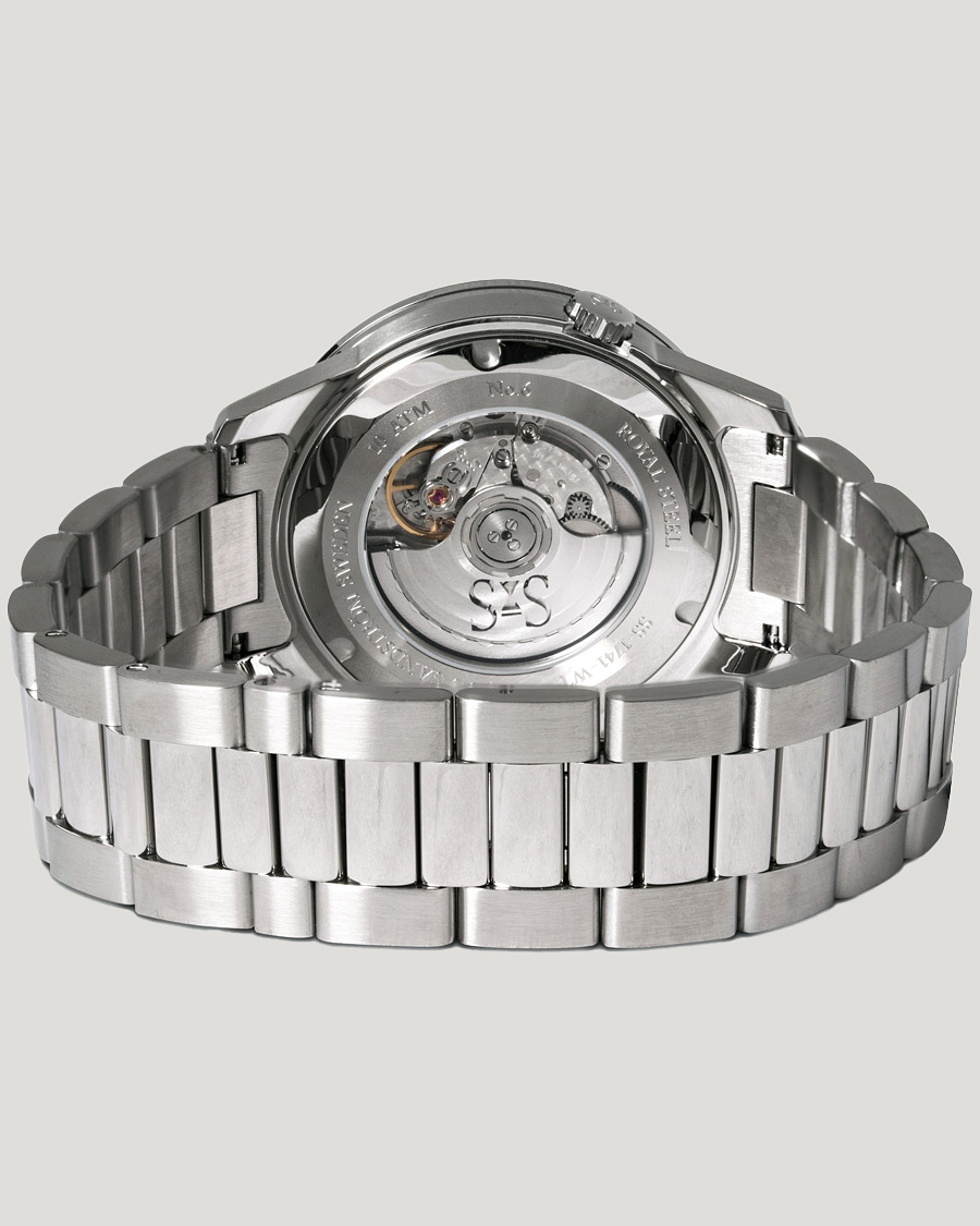 Herre | Sjöö Sandström Royal Steel Worldtimer 41mm Black with Steel | Sjöö Sandström | Royal Steel Worldtimer 41mm Black with Steel