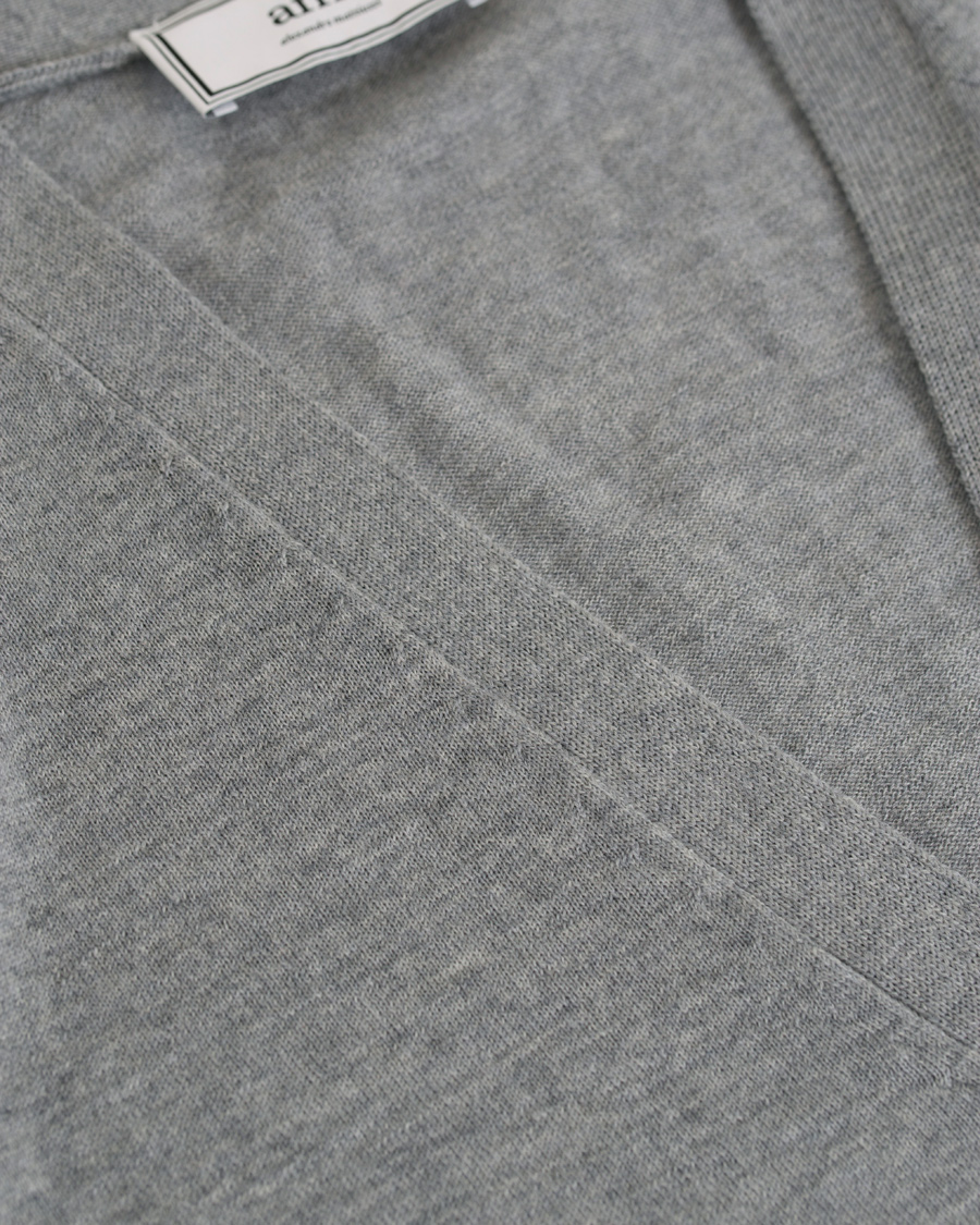 Herre | Gensere | AMI | Cardigan Broderie Grey