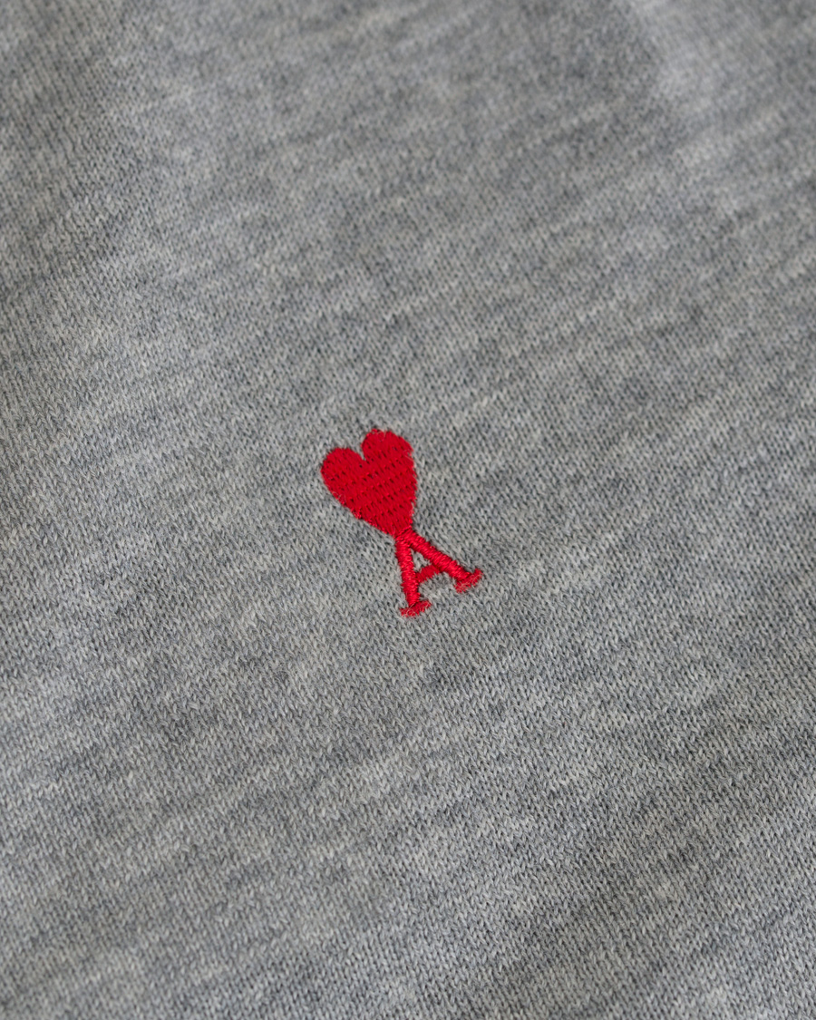 Herre | Gensere | AMI | Cardigan Broderie Grey