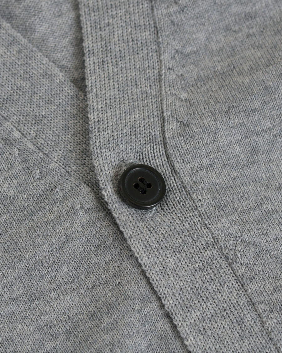 Herre | Gensere | AMI | Cardigan Broderie Grey