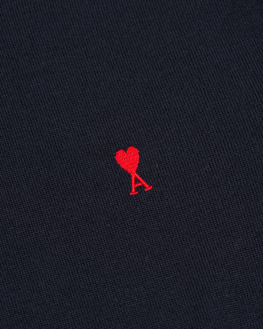 Herre | Gensere | AMI | Crew Neck Logo Sweater Navy