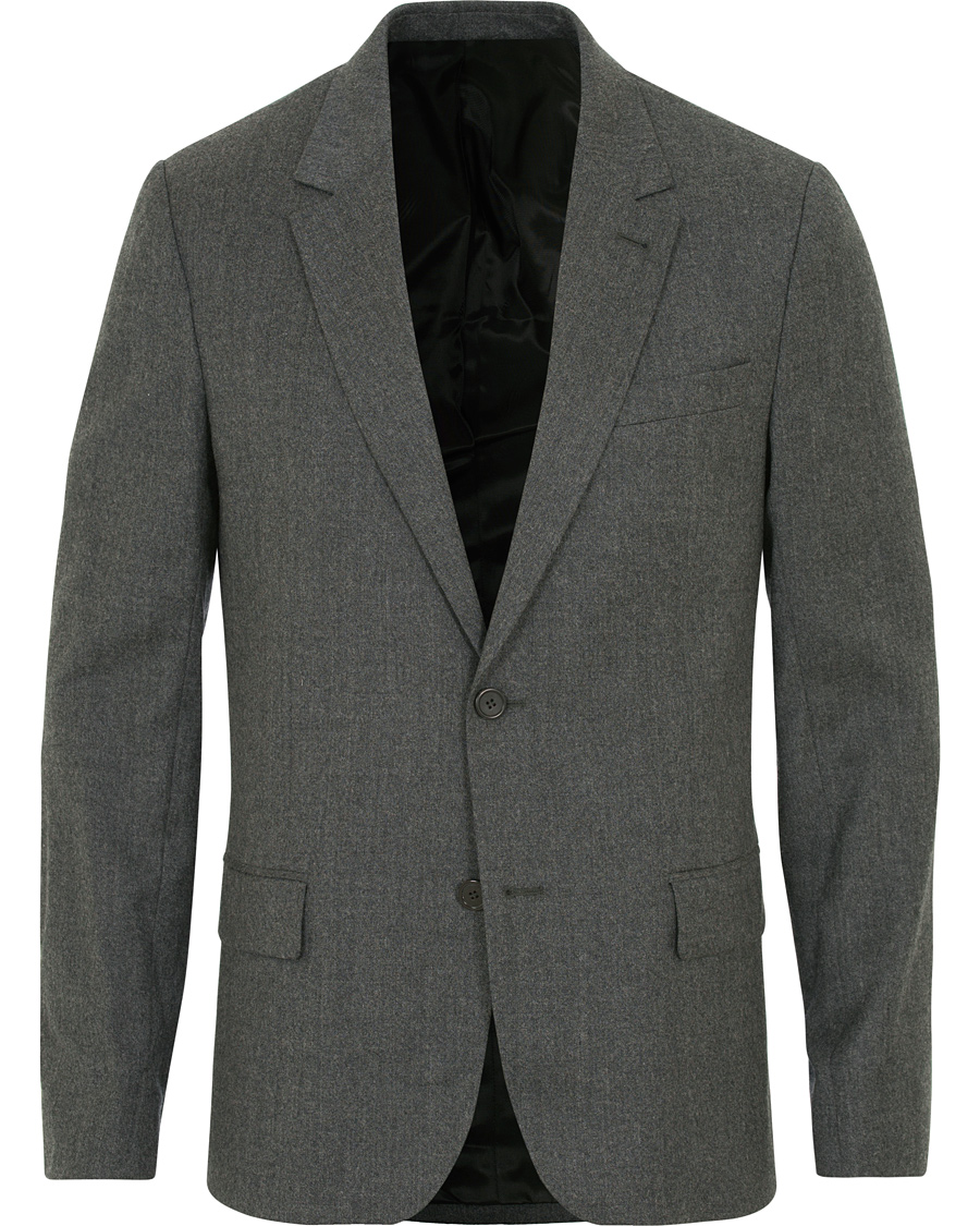 Herre | Dressjakker | AMI | Unlined Wool Jacket Anthracite