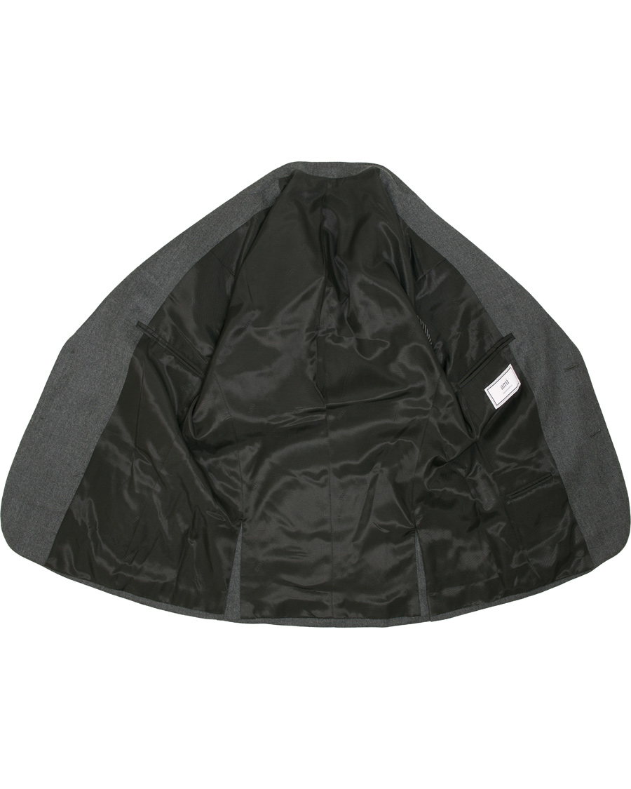 Herre | Dressjakker | AMI | Unlined Wool Jacket Anthracite