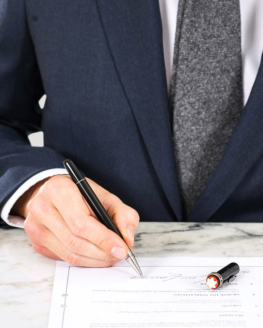 Herre | Montblanc Heritage Rouge & Noir Rollerball Pen Black | Montblanc | Heritage Rouge & Noir Rollerball Pen Black