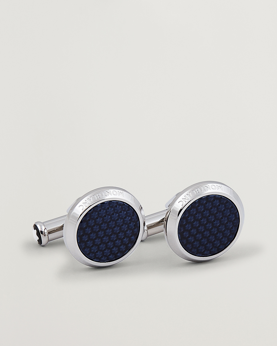 Herre | Mansjettknapper | Montblanc | Steel Meisterstück Cuff Links Blue