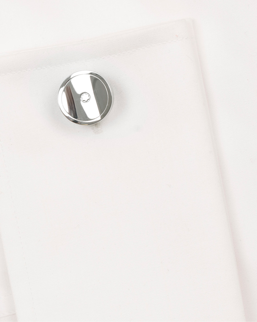 Herre | Montblanc Steel Cufflinks White Emblem | Montblanc | Steel Cufflinks White Emblem