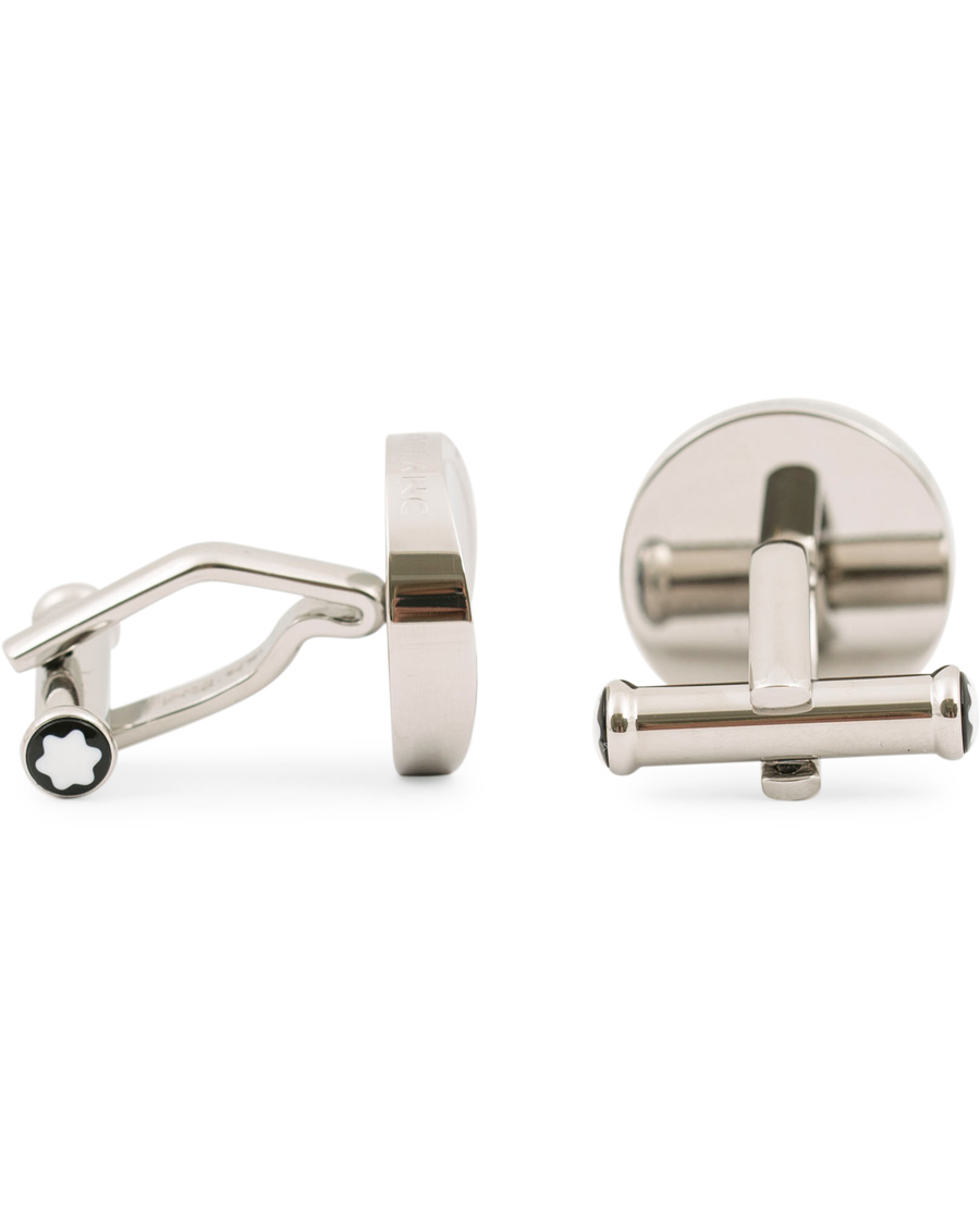 Herre | Montblanc Steel Cufflinks White Emblem | Montblanc | Steel Cufflinks White Emblem