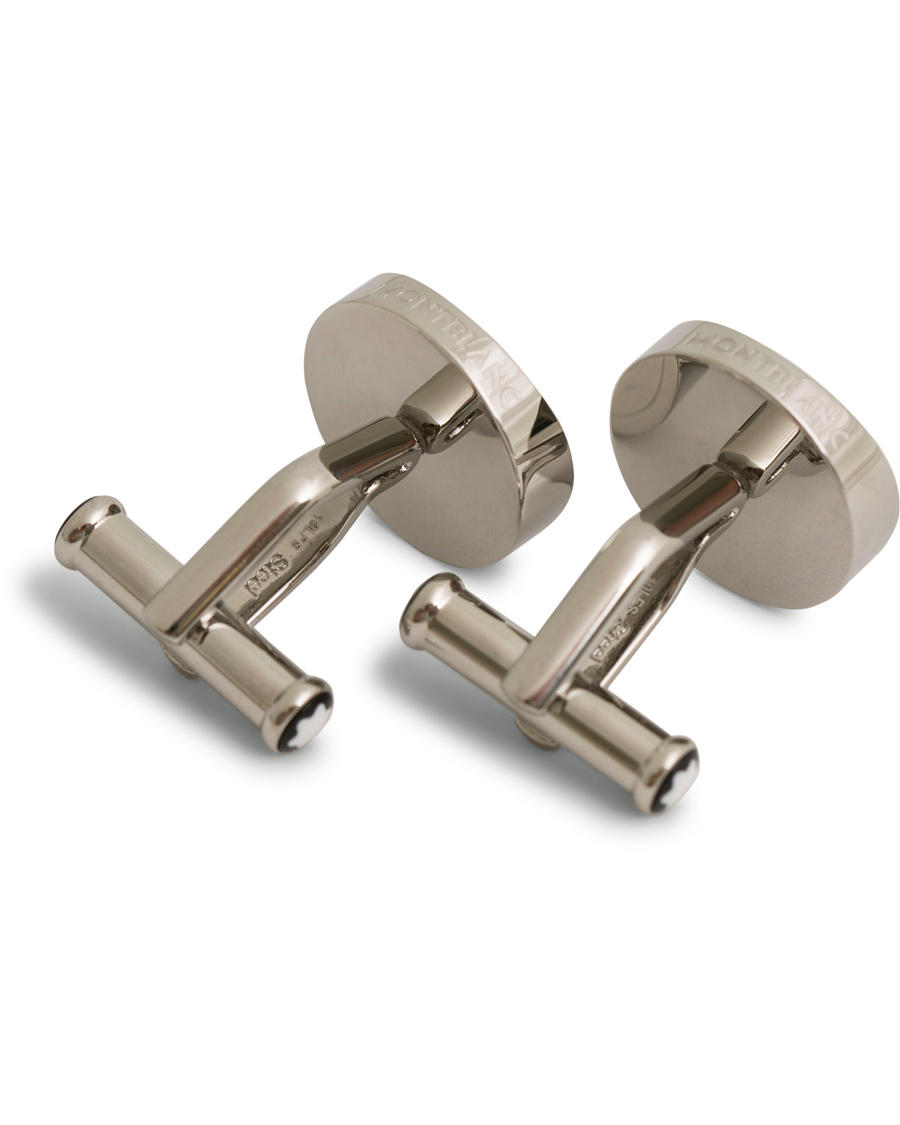 Herre | Montblanc Steel Cufflinks White Emblem | Montblanc | Steel Cufflinks White Emblem