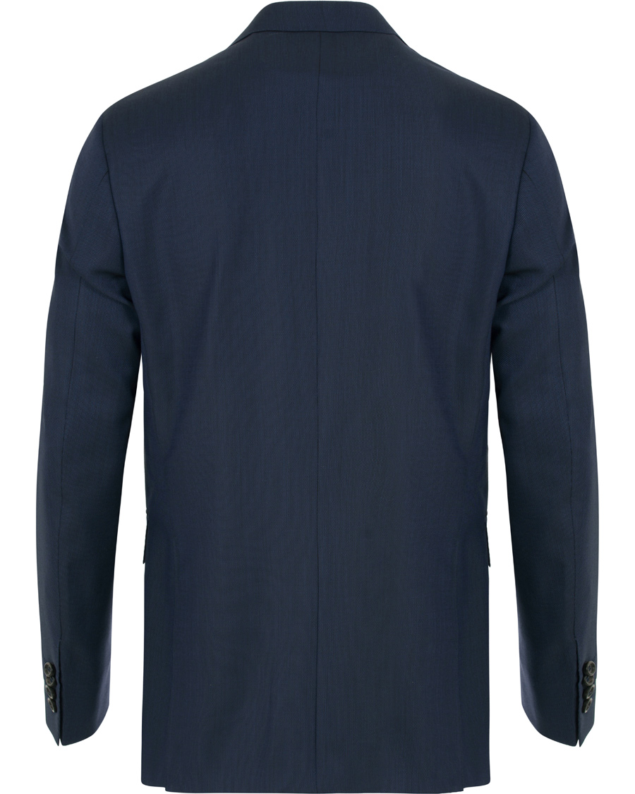 Herre | Dresser | Canali | Capri Structured Peak Lapel Wool Suit Navy