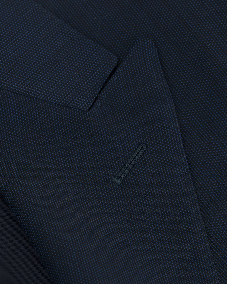 Herre | Dresser | Canali | Capri Structured Peak Lapel Wool Suit Navy
