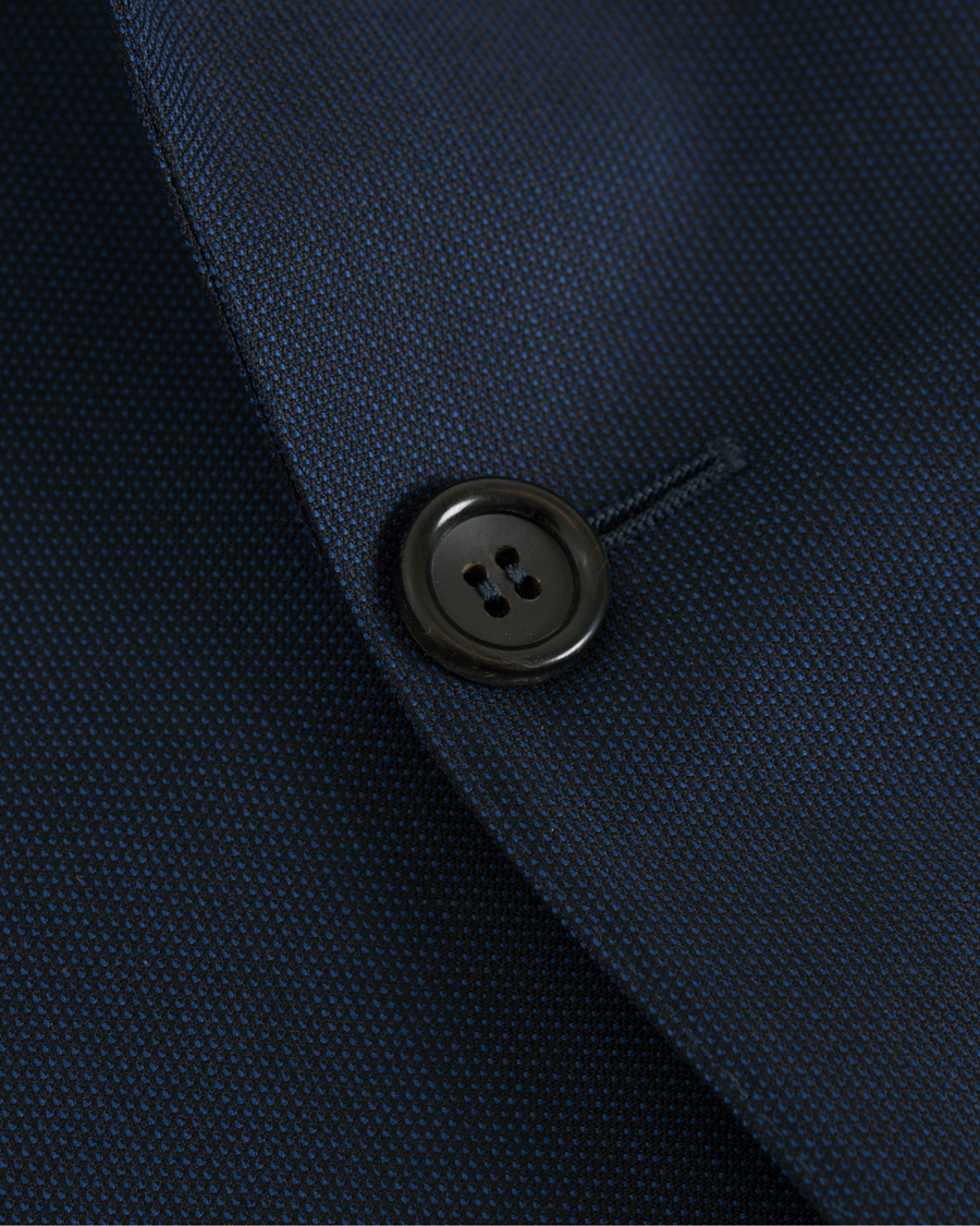Herre | Dresser | Canali | Capri Structured Peak Lapel Wool Suit Navy