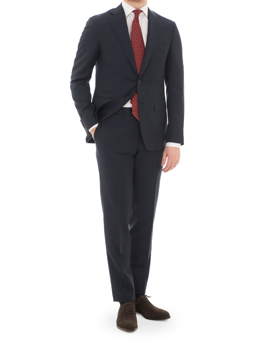 Herre | Dresser | Canali | Capri Wool Suit Navy