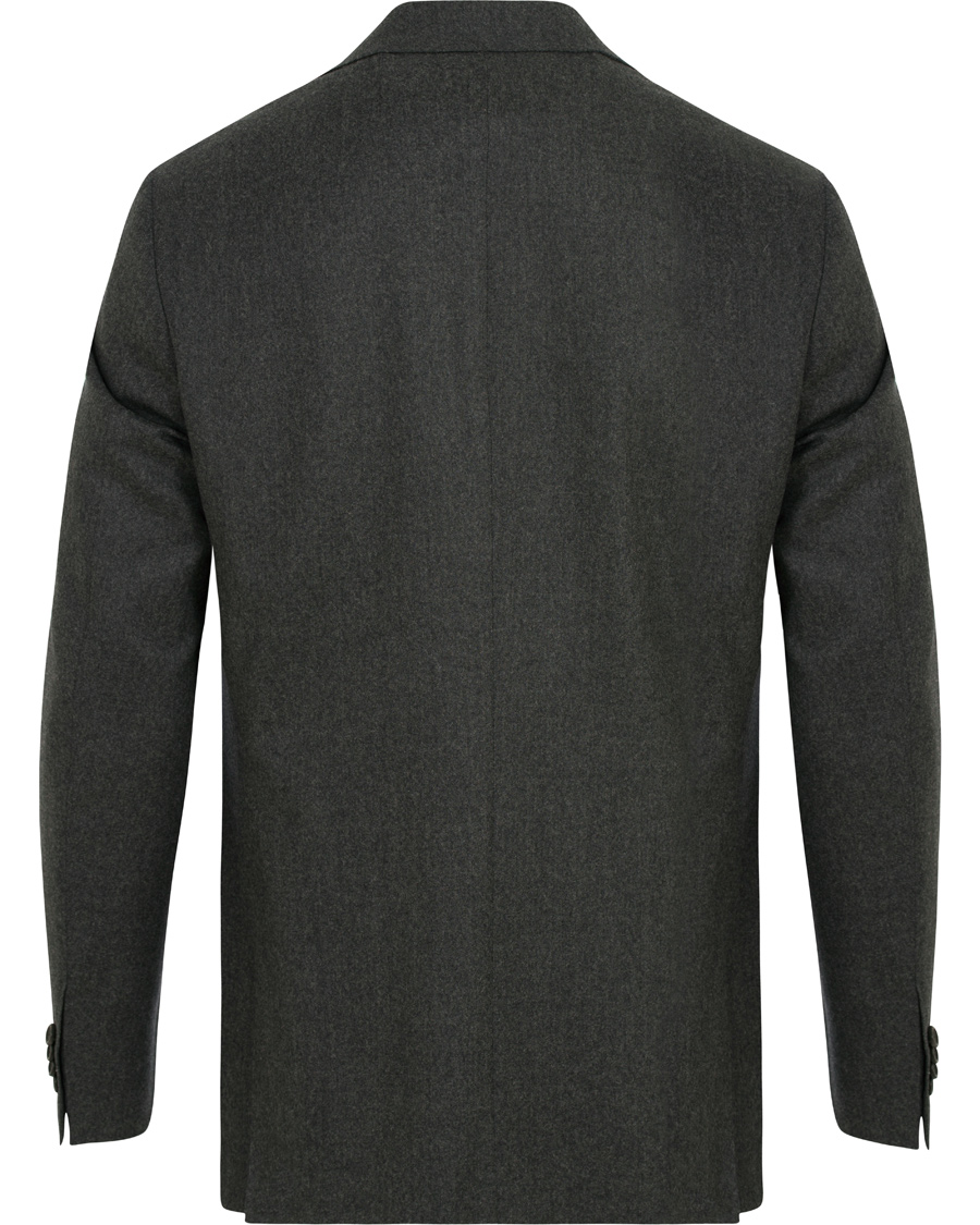 Herre | Dresser | Canali | Capri Flannel Suit Dark Grey