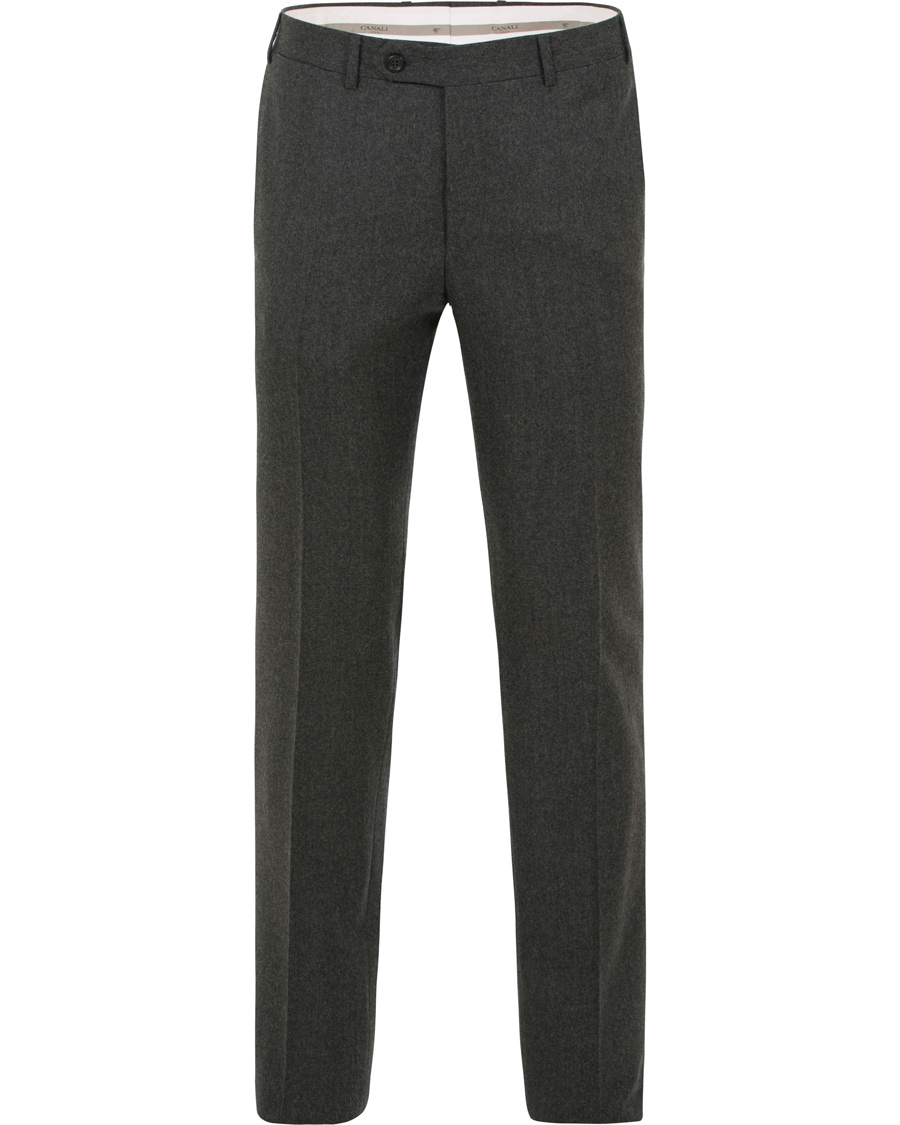 Herre | Dresser | Canali | Capri Flannel Suit Dark Grey