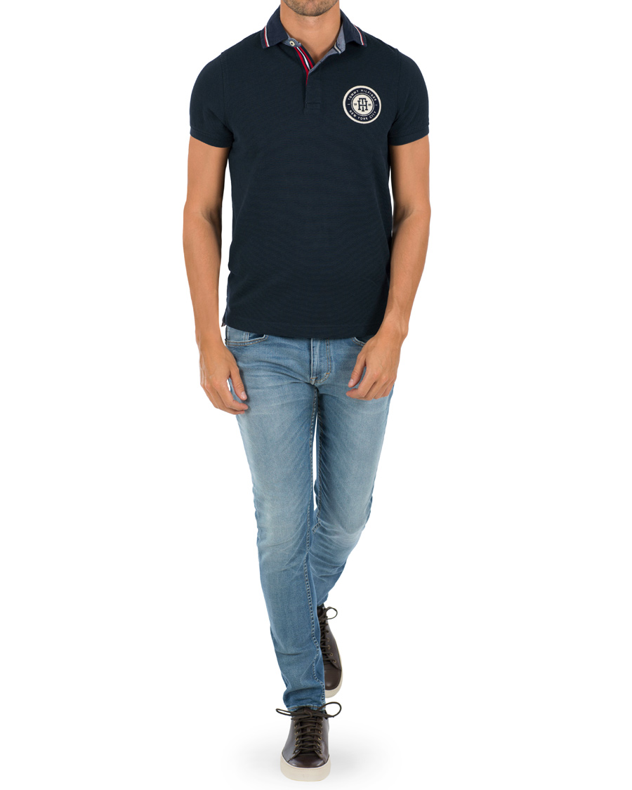 Herre | Pikéer | Tommy Hilfiger | Carl Logo Polo Sky Captain