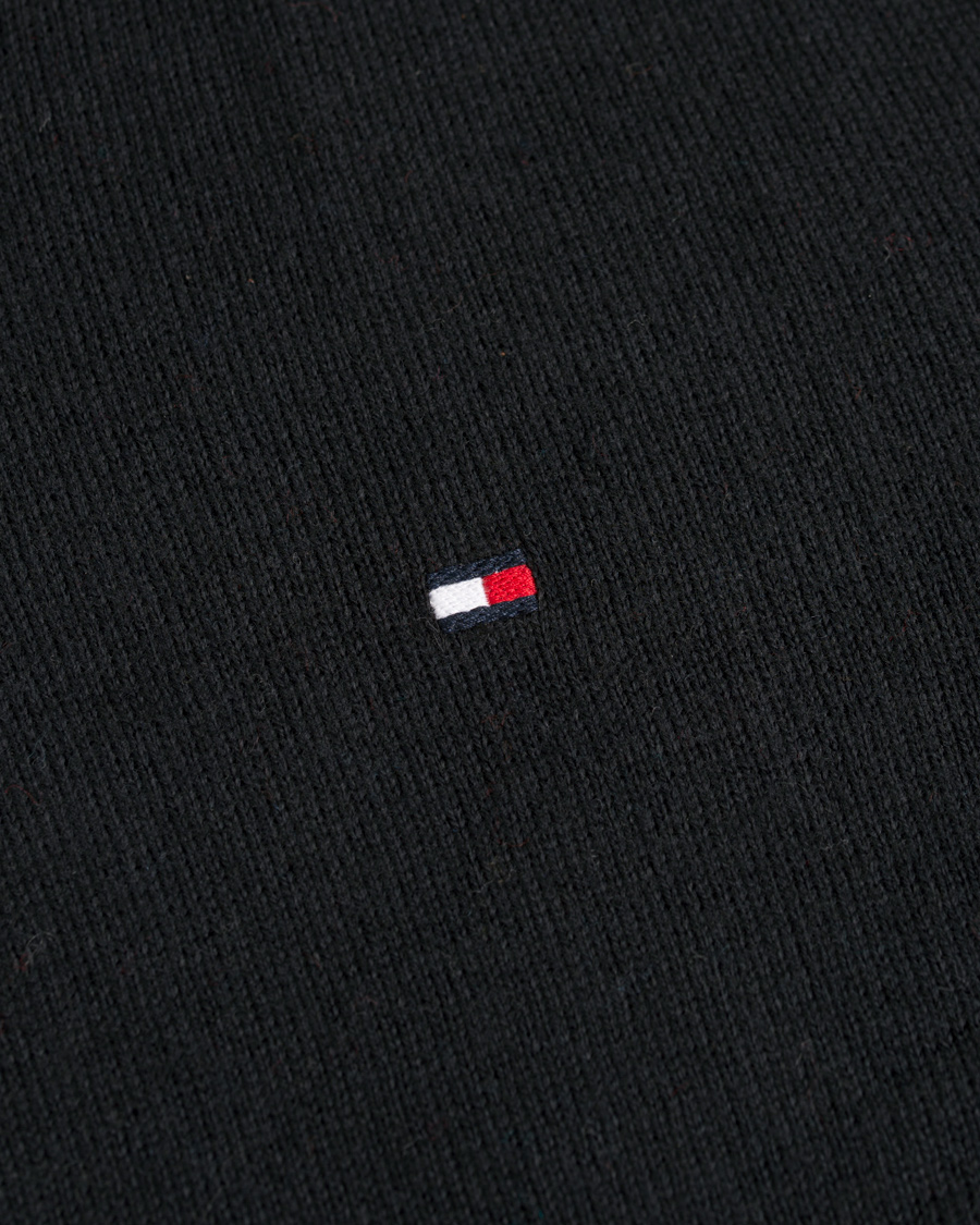 Herre | Gensere | Tommy Hilfiger | Pima Cotton/Cashmere V-Neck Pullover Flag Black
