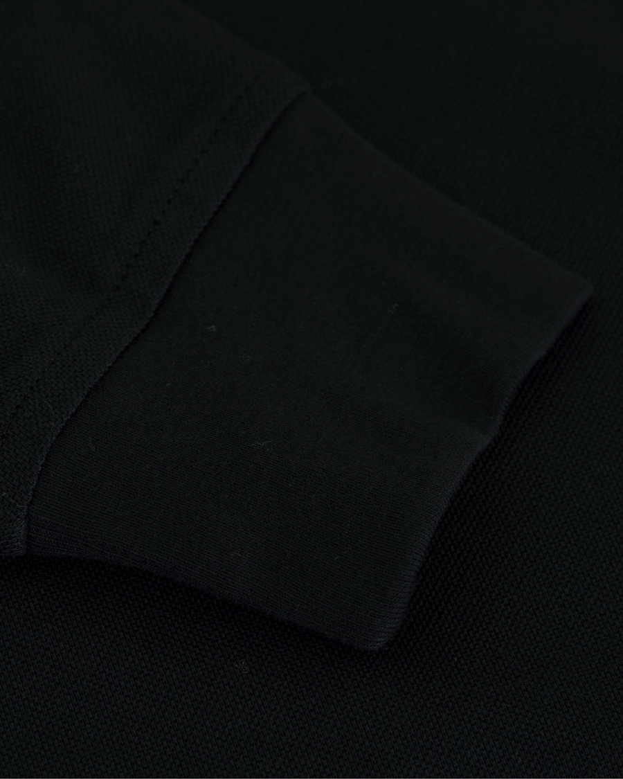 Herre | Gensere | Tommy Hilfiger | Luxury Slim Fit Long Sleeve Polo Flag Black